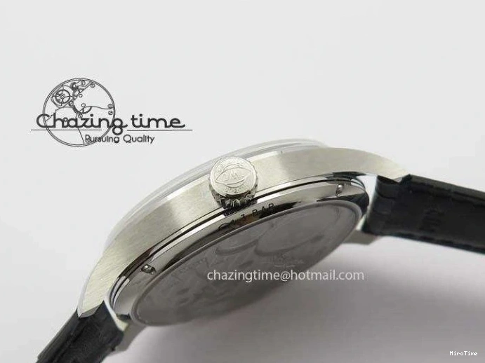 MIROTIME 0513 Portuguese IW544404 SS Gray Dial On Black Leather Strap A Practical 7259